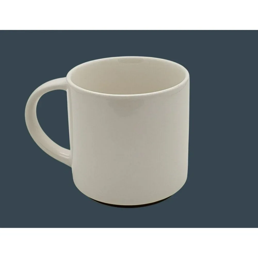 Williams Sonoma Coffee Mug, Monogram Initial T, White w/ Gold Accent, 14 Oz